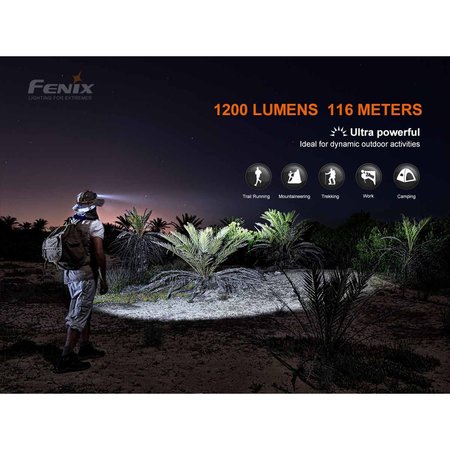 Fenix 1200 Lumen Rechargeable Headlamp with Red Light HM60R